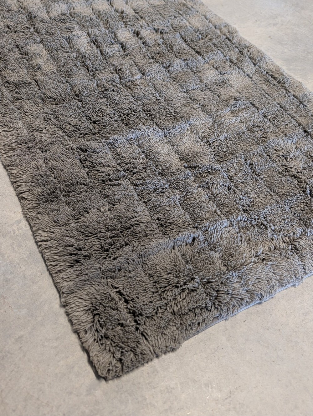 RH RESTORATION HARDWARE ribbed cotton bath math graphite - Picture 3 of 7